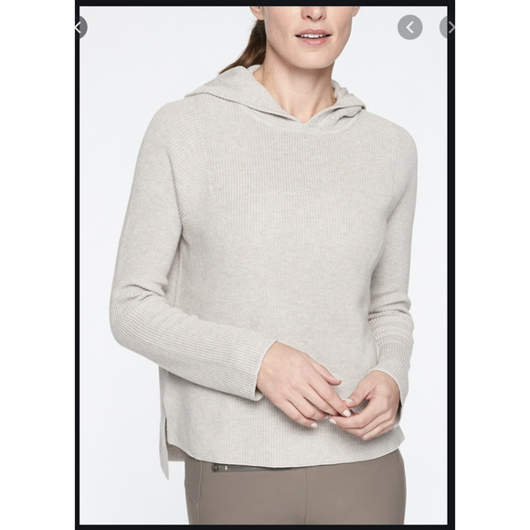 Athleta Rest Day Hoodie Womens XS Extra Small Long Sleeve Pima Oversize Sweater - Picture 11 of 12